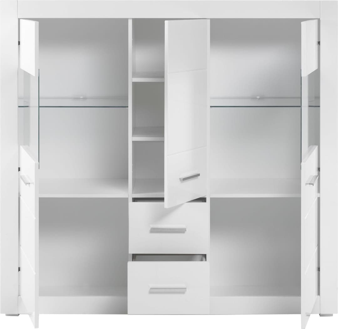 Home affaire Highboard BIANCO | Weiß