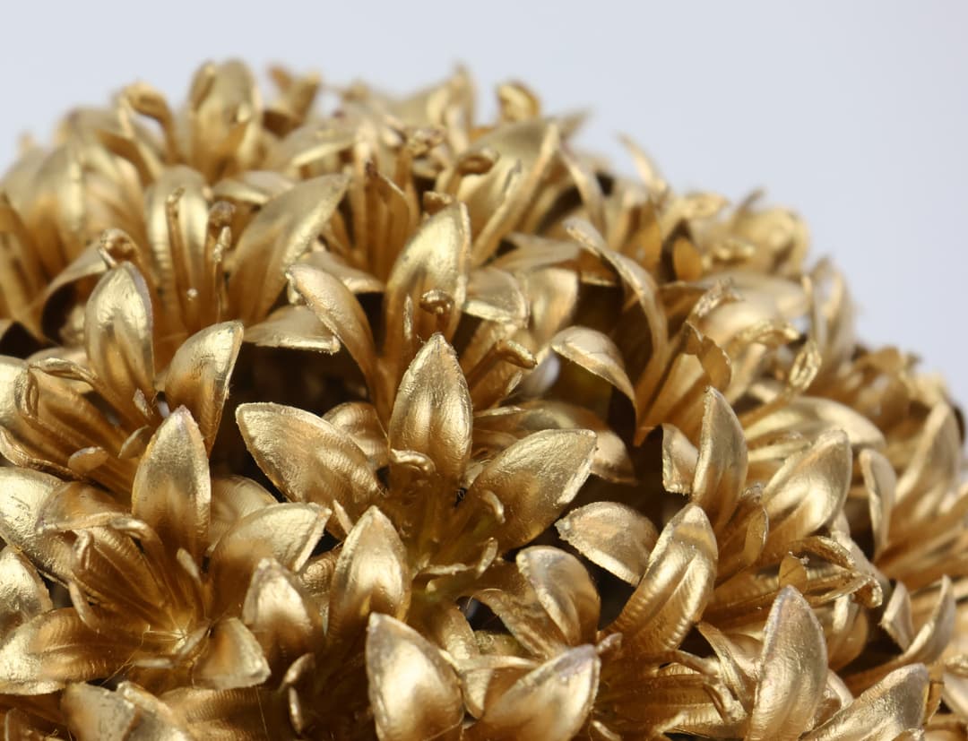 Kunstpflanze Deko-Kugel Buchs | Gold