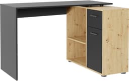 FMD Eckschreibtisch AUGSBURG | Holztöne