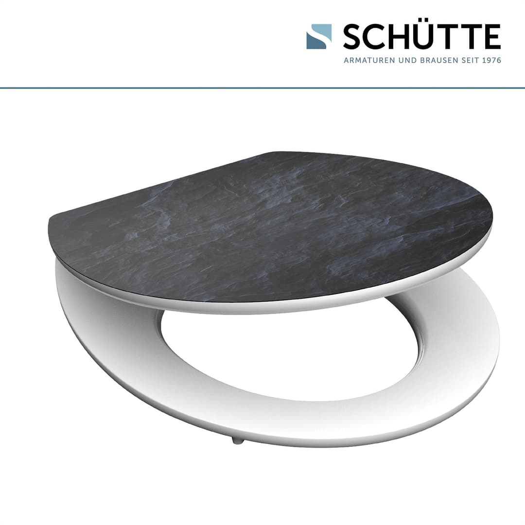 Schütte WC-Sitz BLACK STONE | Schwarz