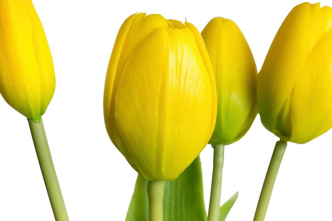 Kunstblume Tulpenbündel Holland real Touch Tulpe | Gelb