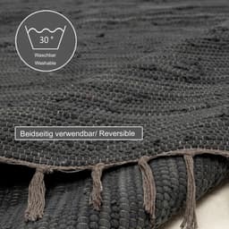 THEKO Teppich Happy Cotton Fleckerl | Grau