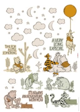 Komar Wandtattoo Winnie the Pooh Woodland | Mehrfarbig