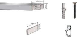 indeko Schienensystem Objektschiene | Weiß