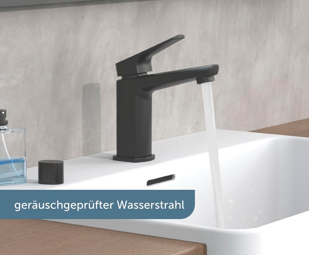 Schütte RAVEN Waschtischarmatur | Schwarz