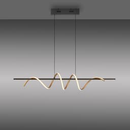 JUST LIGHT Pendelleuchte EMANDA | Schwarz
