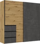 FORTE Schwebetürenschrank Winn | Holztöne 2