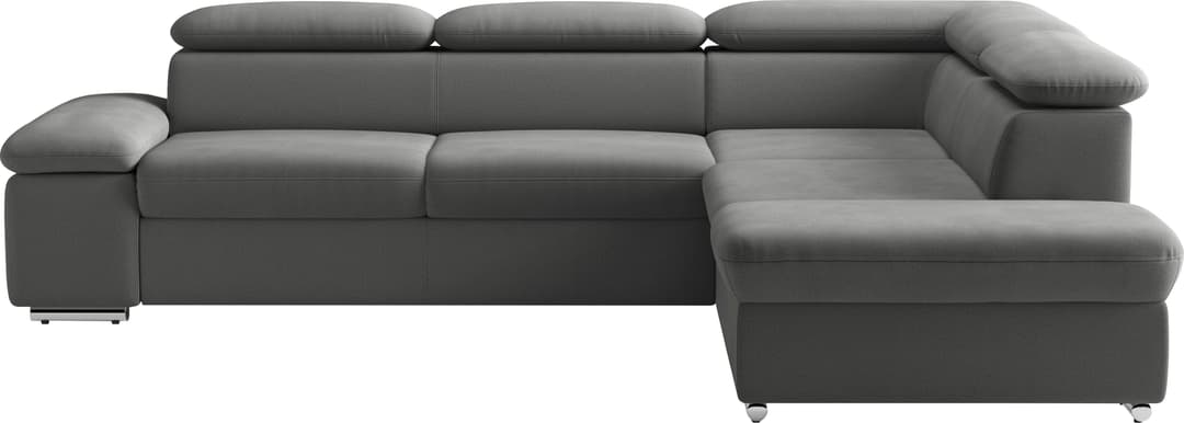sit&more Ecksofa Valentine L-Form | Grau
