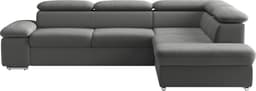 sit&more Ecksofa Valentine L-Form | Grau