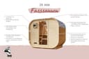 KONIFERA Fasssauna Cube | Holztöne 2