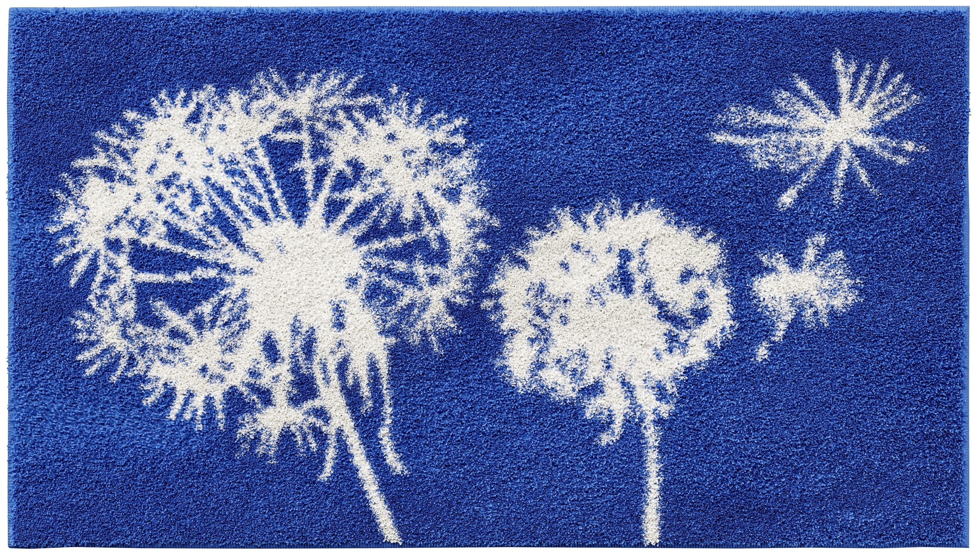 Grund Badematte Pusteblume | Blau