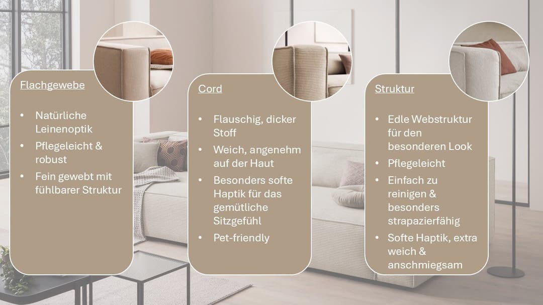 LeGer Home by Lena Gercke PIARA XXL 3-Sitzer Sofa | Beige