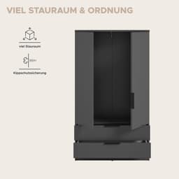 Home affaire Wäscheschrank SKARDE | Grau