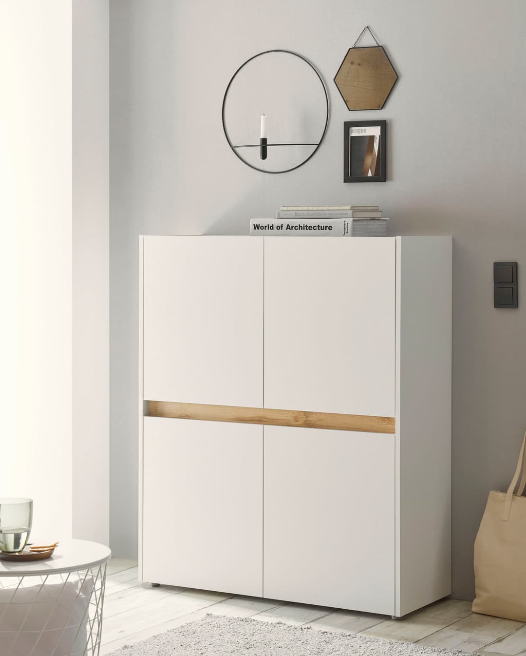 Home affaire Highboard City/Giron | Weiß