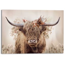 Reinders! Deco-Panel Highlander in Blumen | Braun