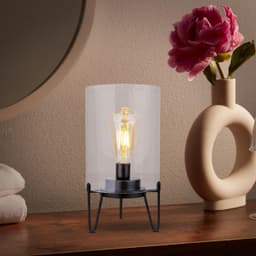 Näve LED Außen-Tischleuchte Lonna | Schwarz