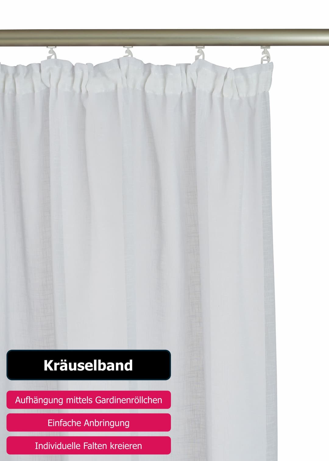 OTTO home Gardine REGINA | Weiß