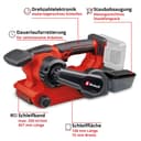 Einhell Akku-Bandschleifer TP-BS 18/457 Li BL - Solo | Rot 3