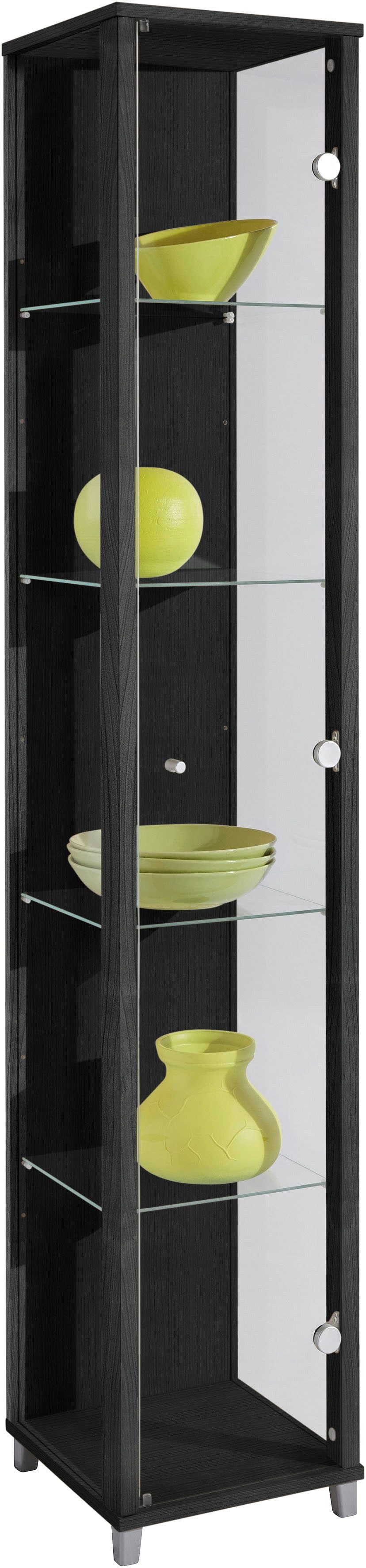 fif möbel Vitrine OPTIMA | Schwarz