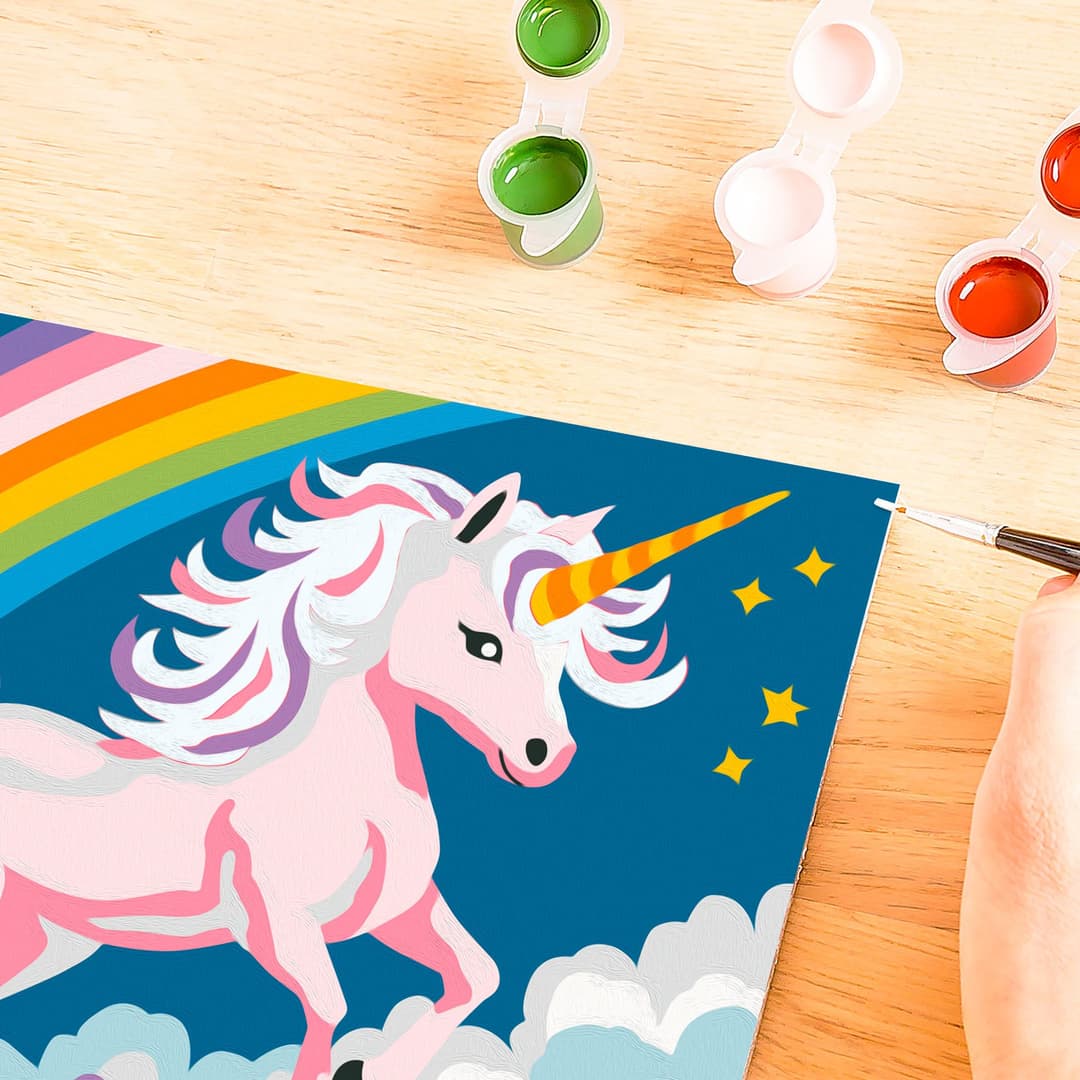 Ravensburger Malen nach Zahlen CreArt, Pinkes Einhorn | Mehrfarbig