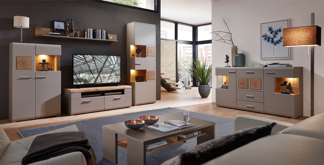 Innostyle Wohnwand FUN PLUS II | Grau
