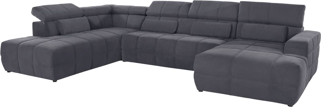 DOMO collection Wohnlandschaft Brandon | Grau