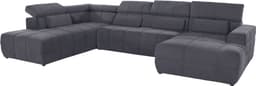 DOMO collection Wohnlandschaft Brandon | Grau