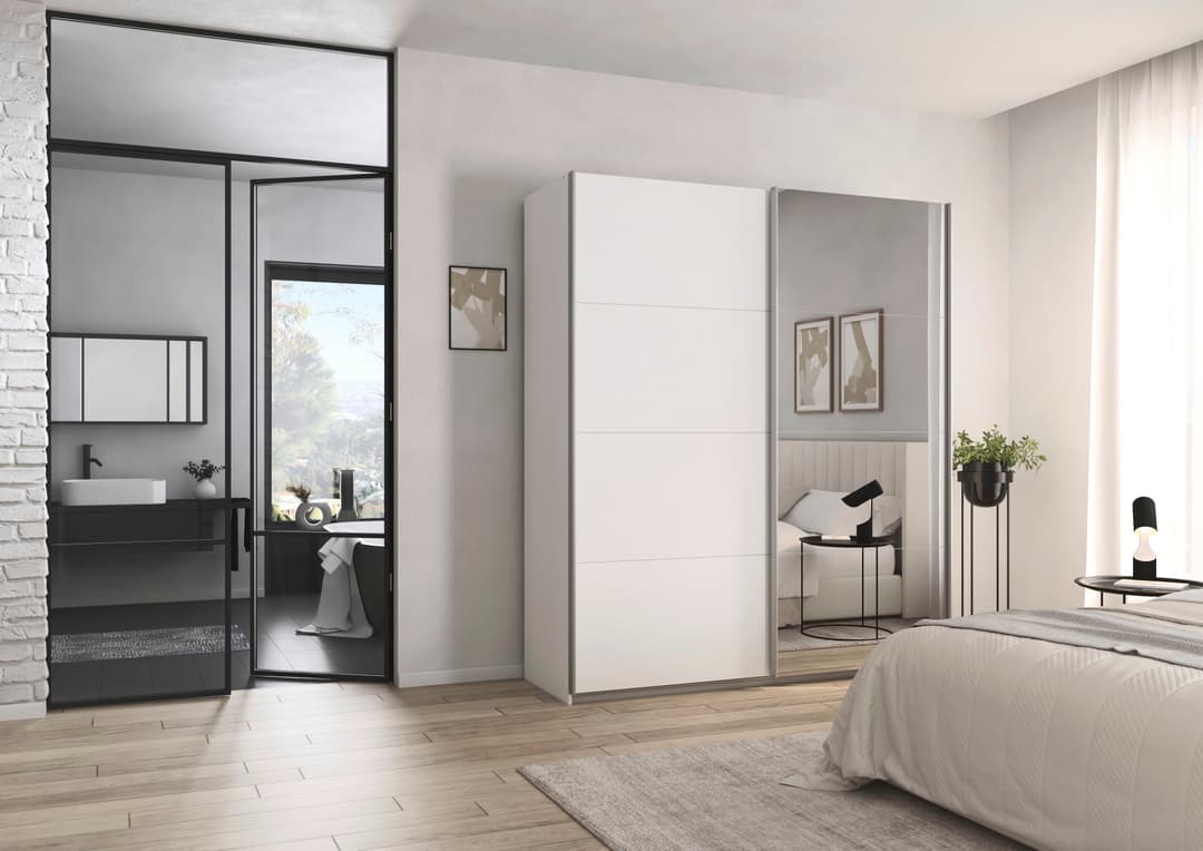 rauch CORTONA Schwebetürenschrank | Weiß