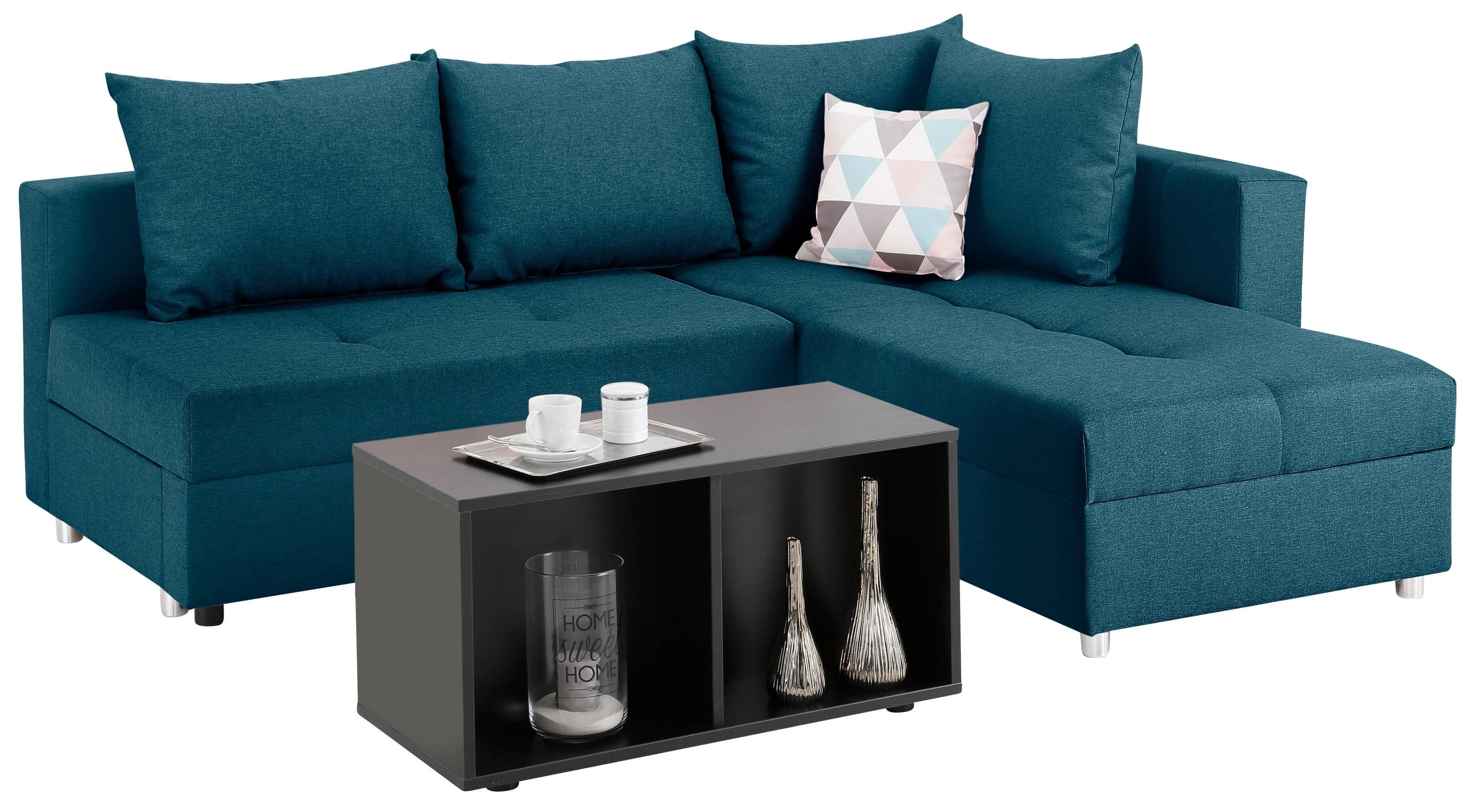 Home affaire Ecksofa Italia L-Form | Türkis