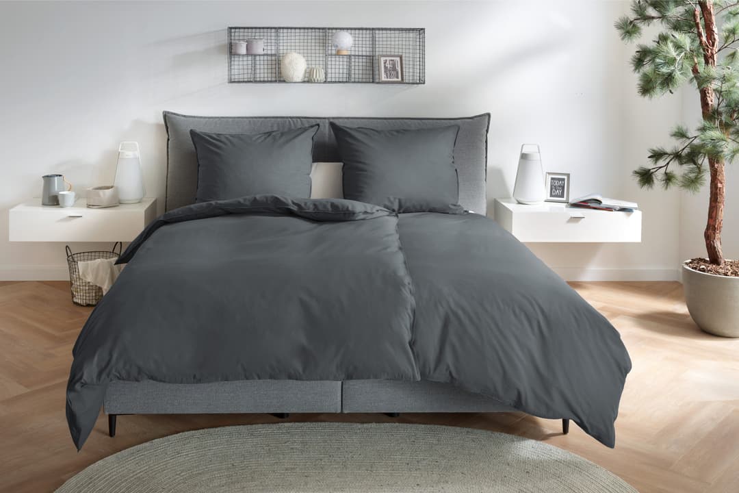 Primera Bettwäsche Stone-Washed | Grau