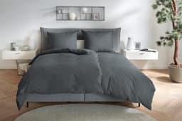 Primera Bettwäsche Stone-Washed | Grau