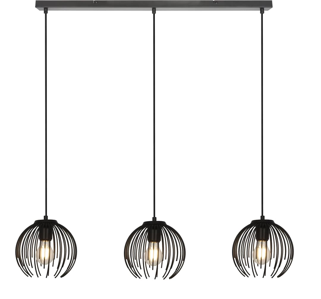 OTTO home Pendelleuchte Tonnia | Schwarz