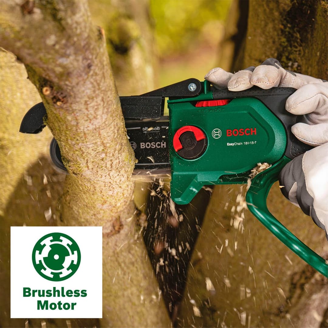 Bosch Home & Garden EasyChain 18V-15-7 Akku-Kettensäge | Grün