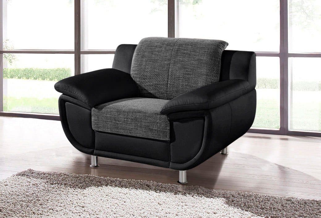 TRENDMANUFAKTUR Sessel Rondo 3 | Schwarz