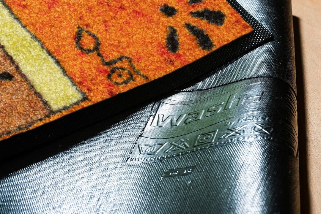 wash+dry by Kleen-Tex Fußmatte Sonnenhaus | Orange