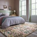 FLAIR RUGS Emilia Floral Wollteppich | Beige 2