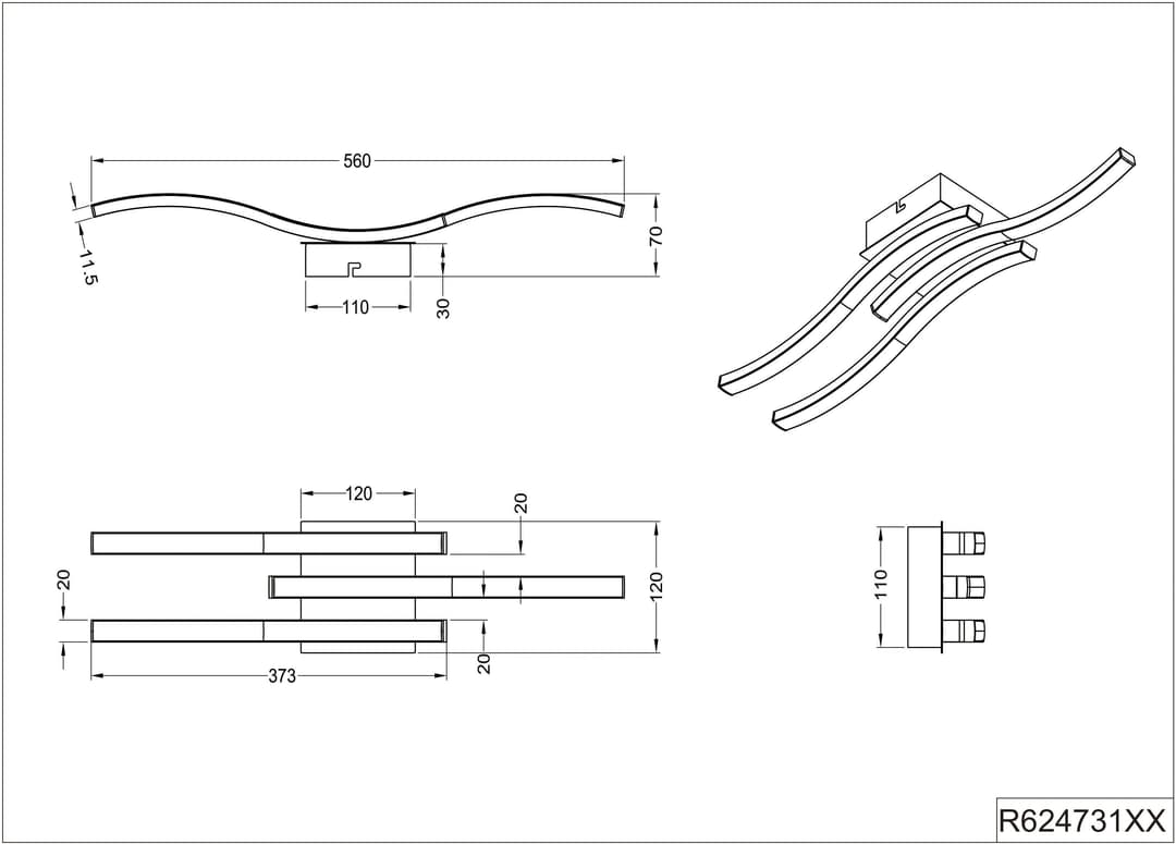 TRIO Leuchten LED Stehlampe Rondo | Schwarz