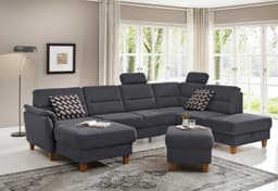 Home affaire Polsterhocker Palmera | Grau