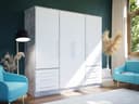 FORTE Kleiderschrank Jupiter | Mehrfarbig 5