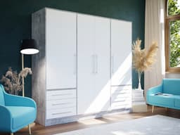 FORTE Kleiderschrank Jupiter | Mehrfarbig