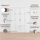 rauch Kleiderschrank HILDESHEIM | Weiß 4