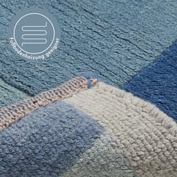 LUXOR living Wollteppich India | Blau