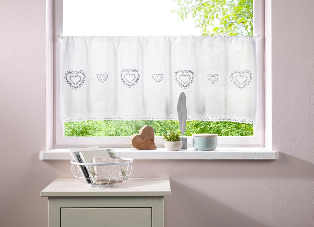 OTTO home Scheibengardine Louis | Weiß