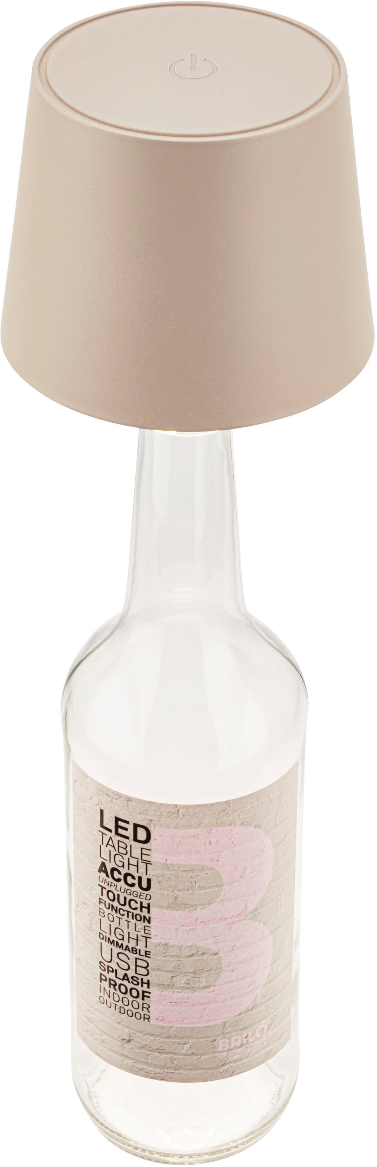 Briloner Leuchten LED Außen-Tischleuchte BOTA 7709011 | Beige