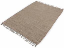 carpetfine Teppich Kelim Chindi uni | Braun
