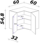 Flex-Well Eckhängeschrank Lund | Weiß 5