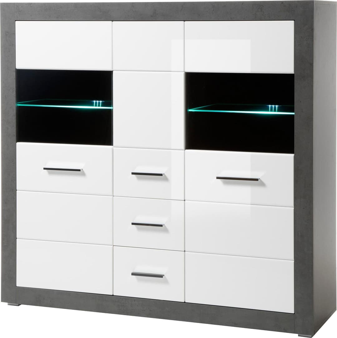 Home affaire Highboard Etero | Weiß