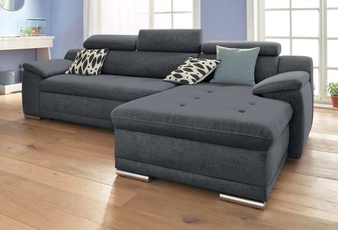 sit&more Ecksofa Andiamo L-Form | Grau