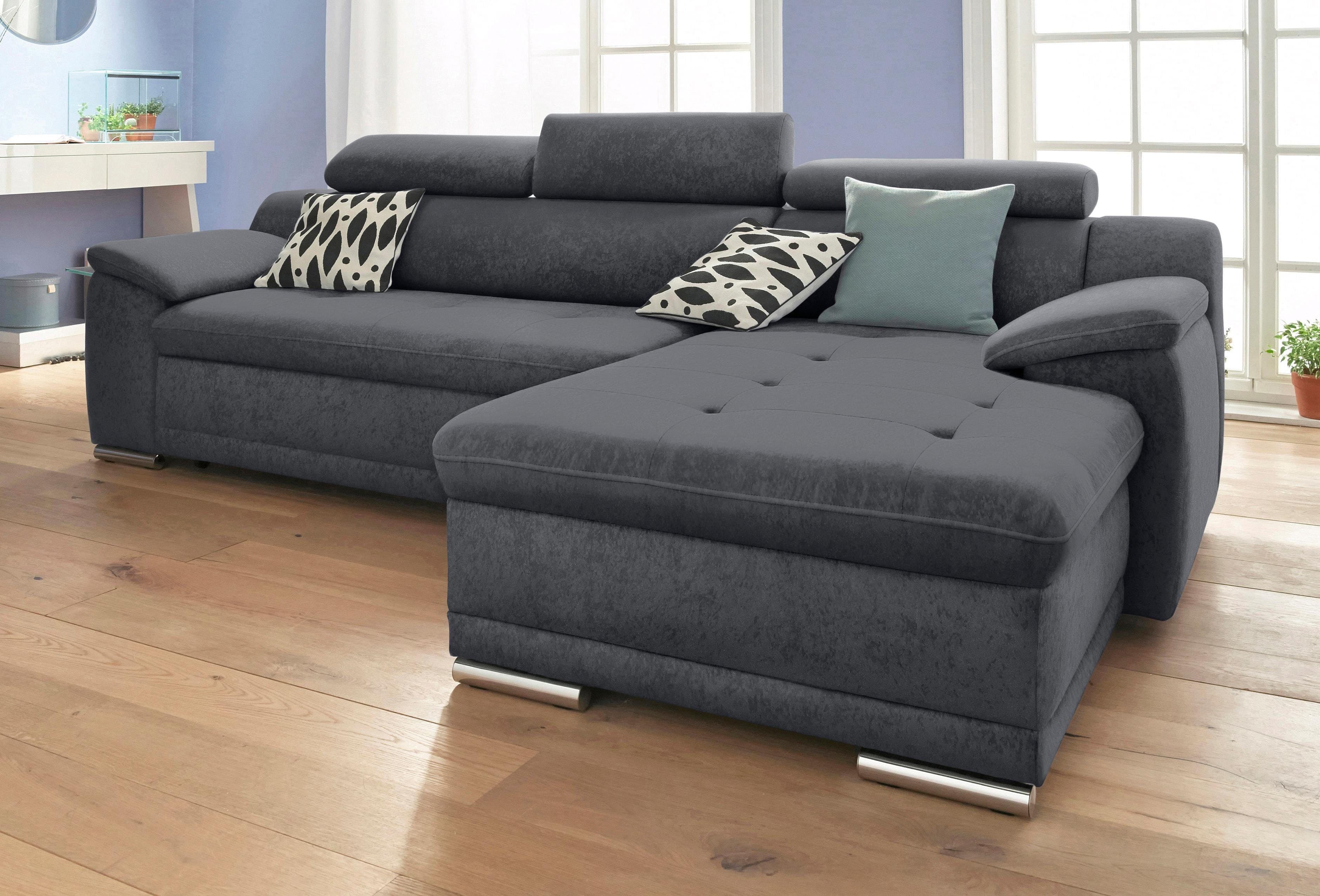 sit&more Ecksofa Andiamo L-Form | Grau