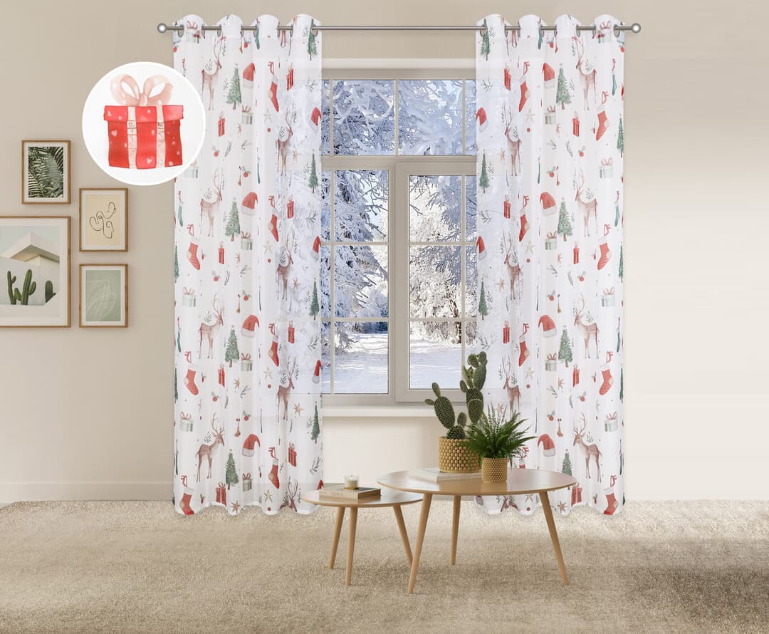 OTTO home Gardine Olwyn | Mehrfarbig
